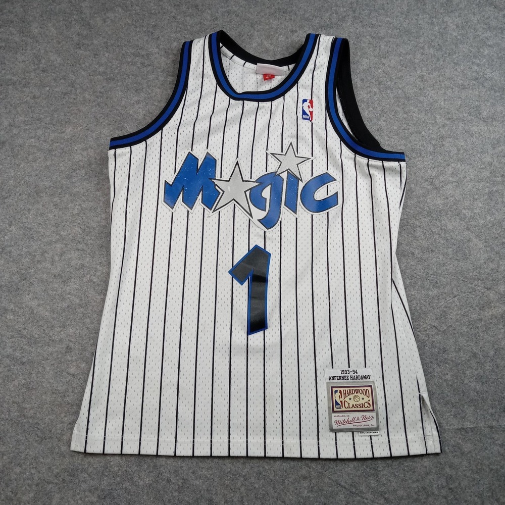 Orlando Magic Basketball Jersey Mens Medium NBA Penny Hardaway Mitchell Ness